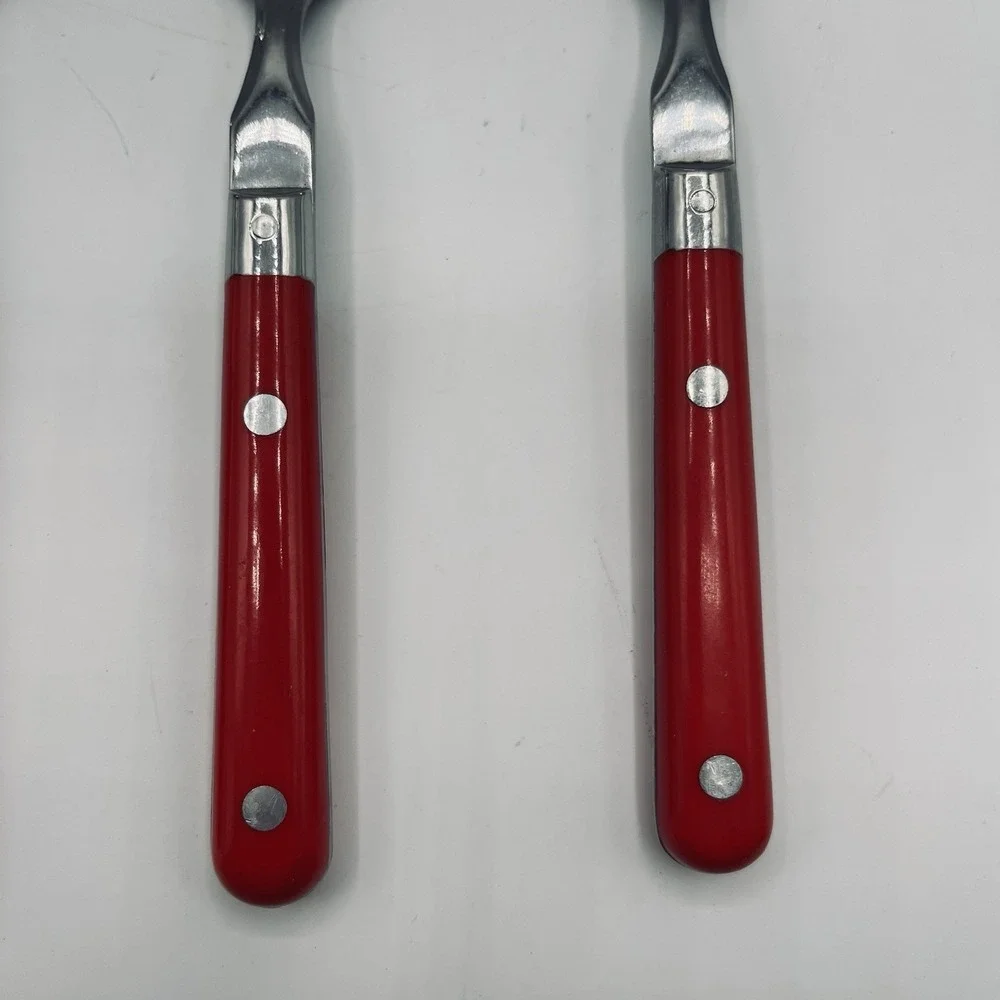 Washington Forge MARDI GRAS RED stainless Flatware 4 SERVING PIECES SS